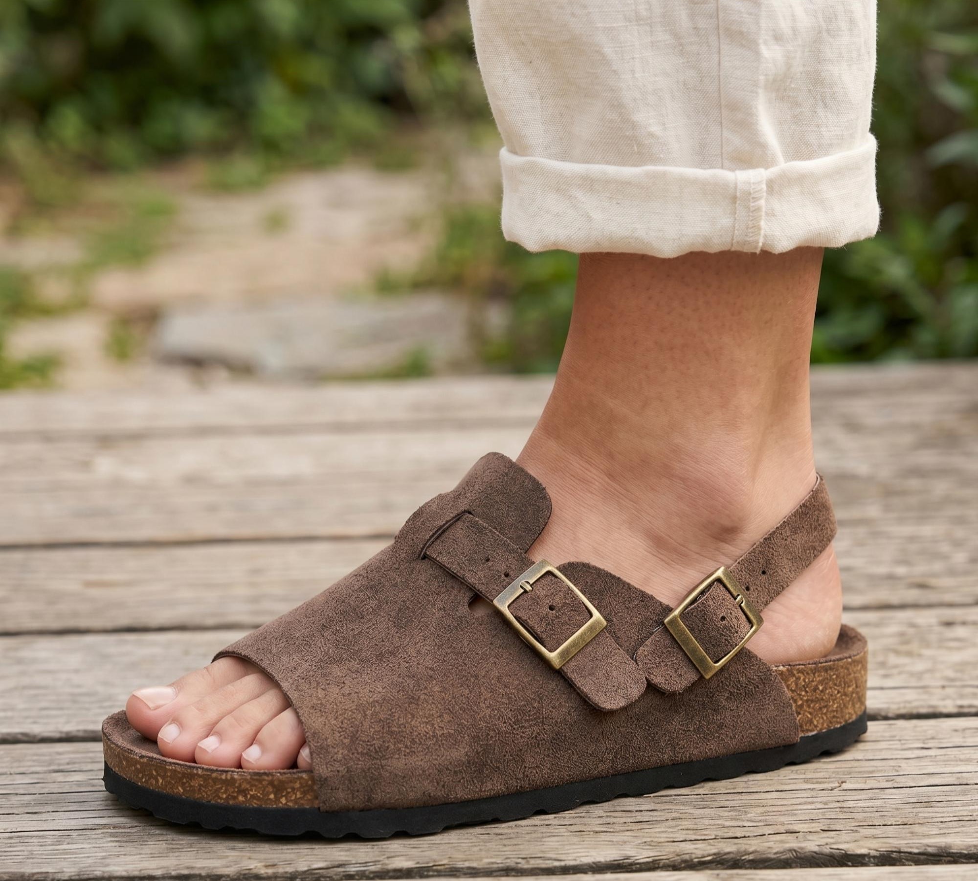 SANDALE PER FEMRA D149-7 BROWN          