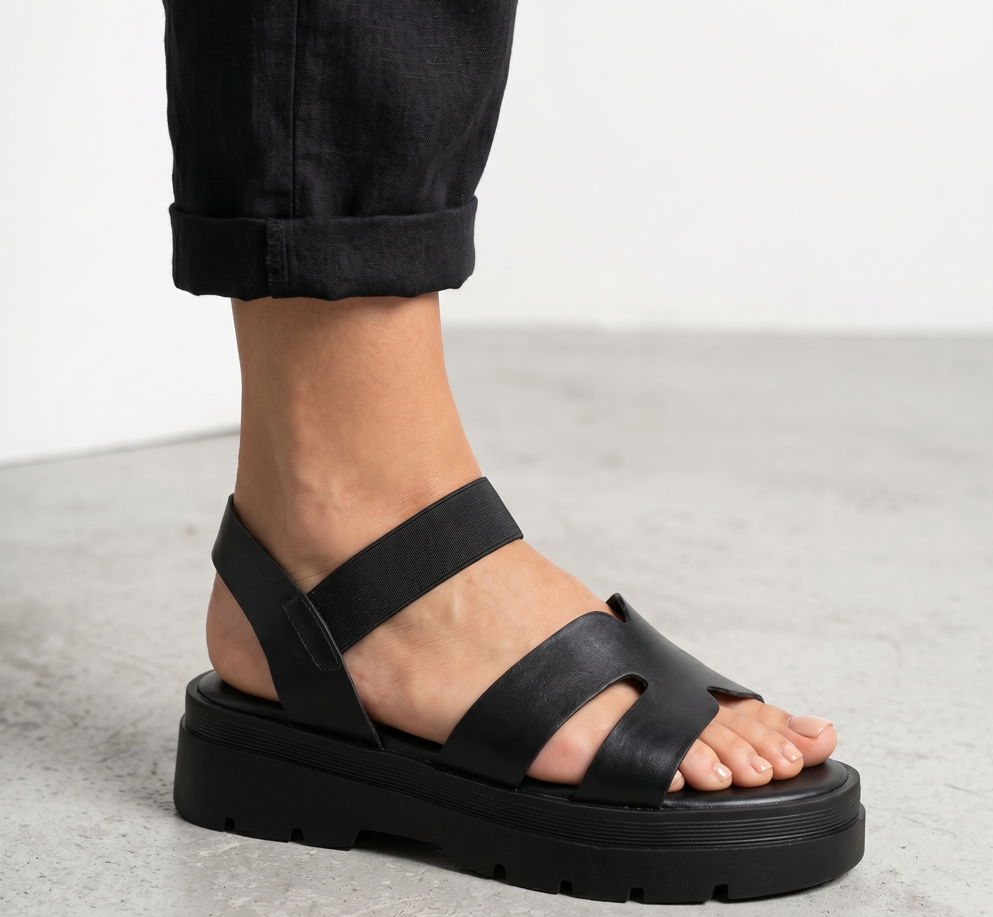 SANDALE PER FEMRA D961-5 BLACK          