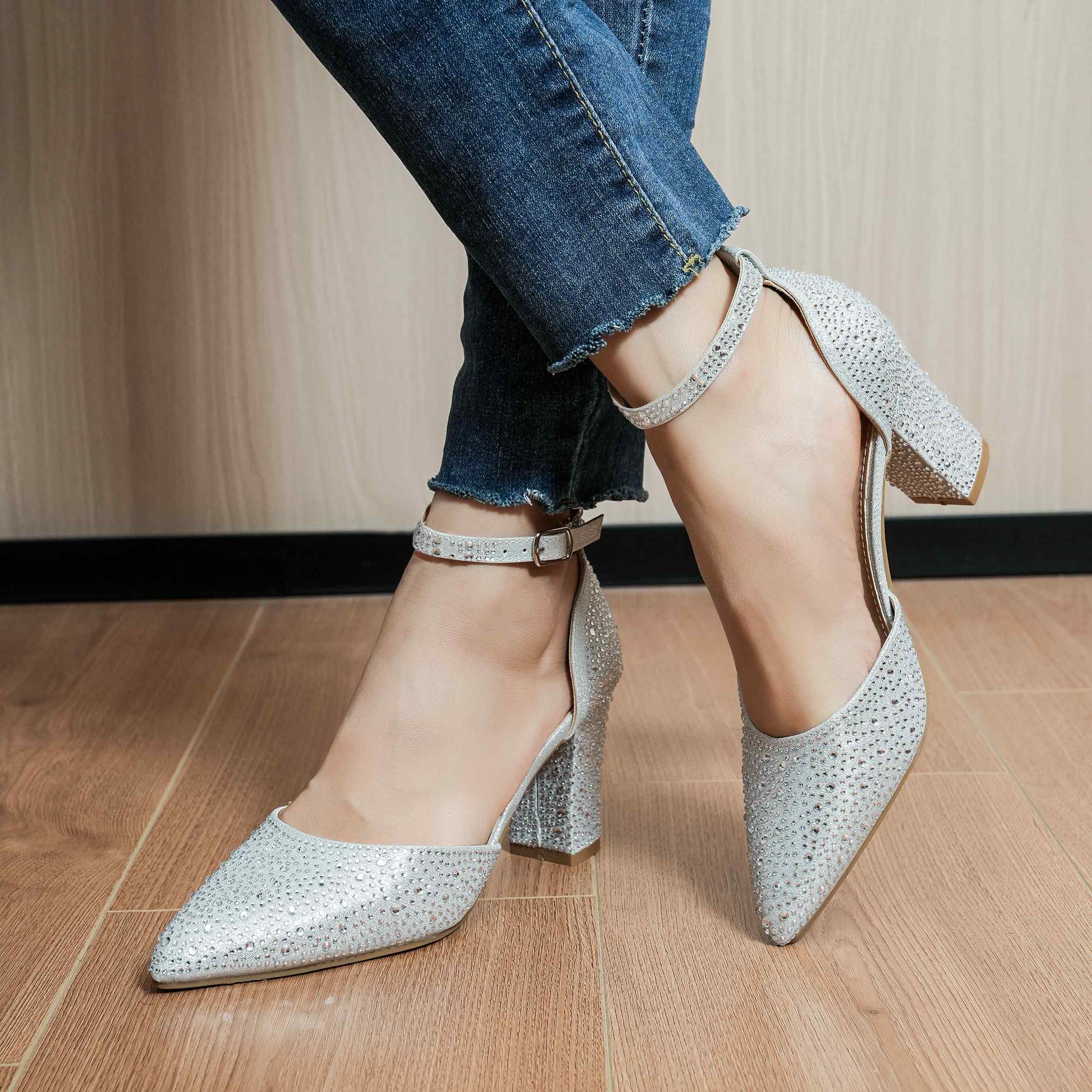 SANDALE PER FEMRA DY95674-C2 SILVER     