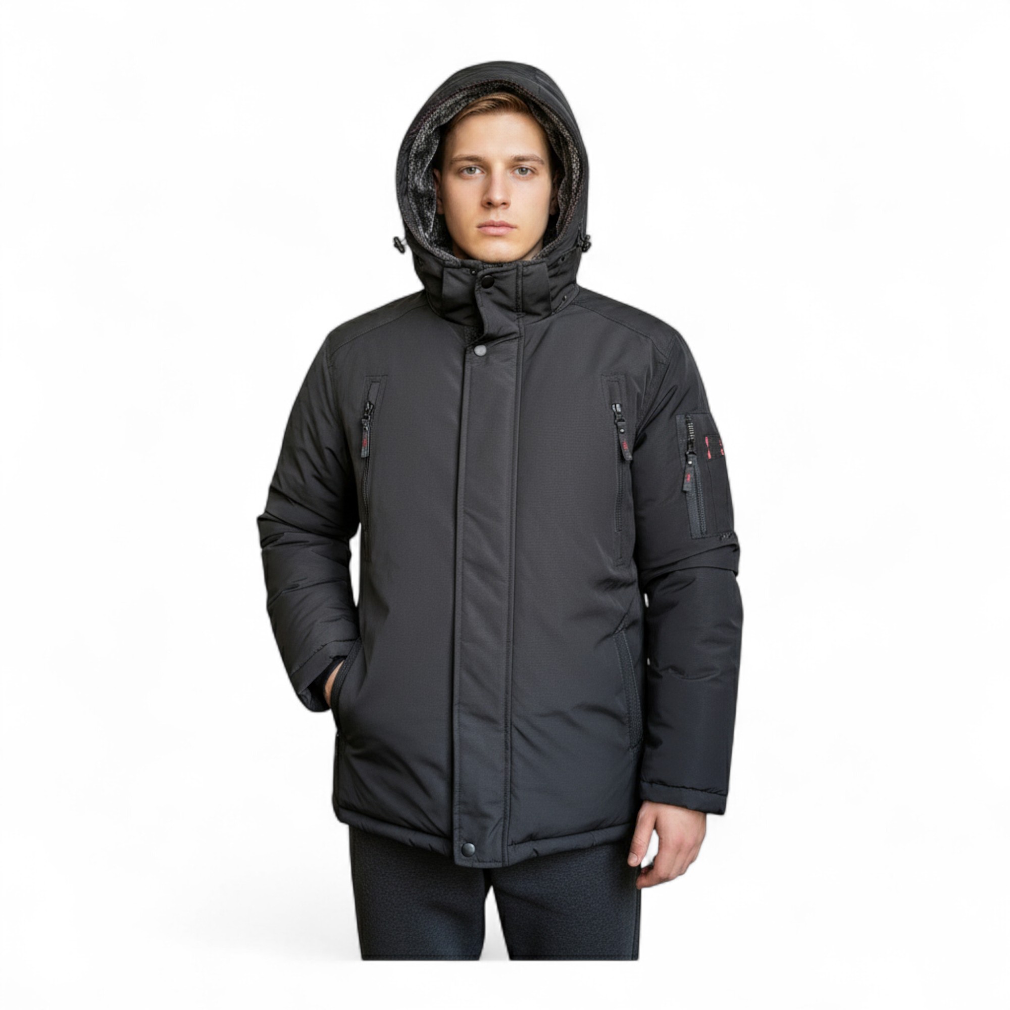 JAKNE PER MESHKUJ 3026-BLACK            