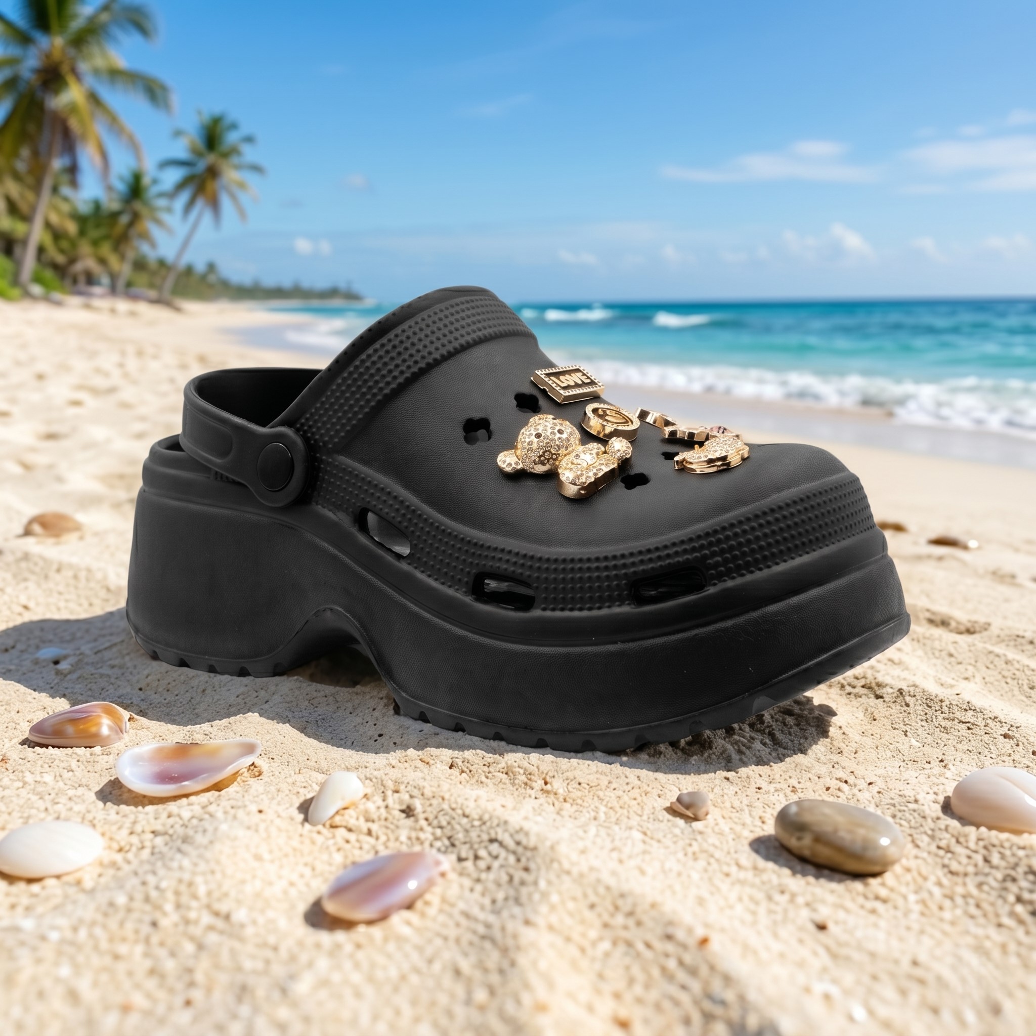 SANDALE PER FEMRA KU125-BLACK           
